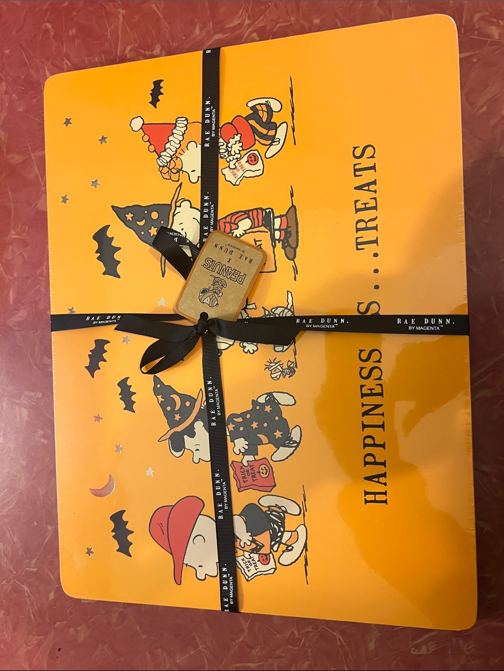 Rae Dunn x Peanuts Halloween set of 4 cork placemats